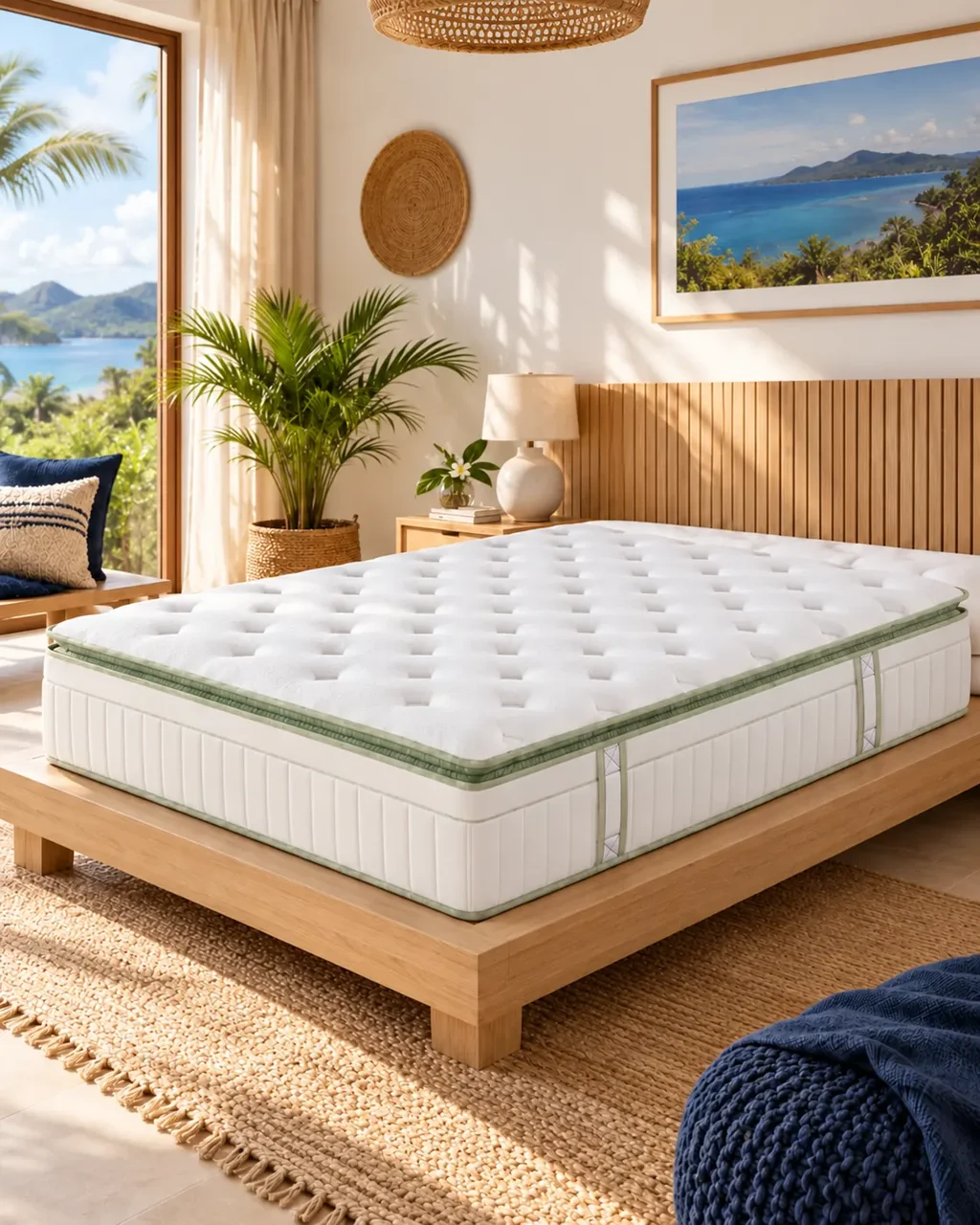 Une chambre autour d’un matelas Somay