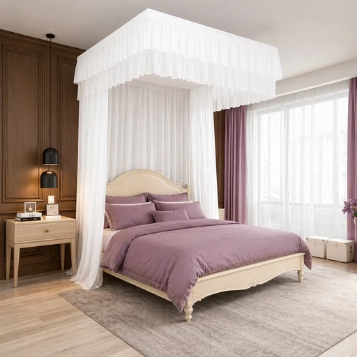 Moustiquaire A Tirer Luxe 160/180 blanc