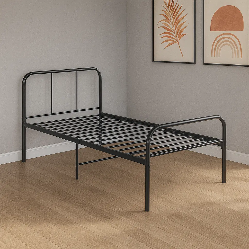 LIT EN FER FORGE 190X90 NOIR — Wema