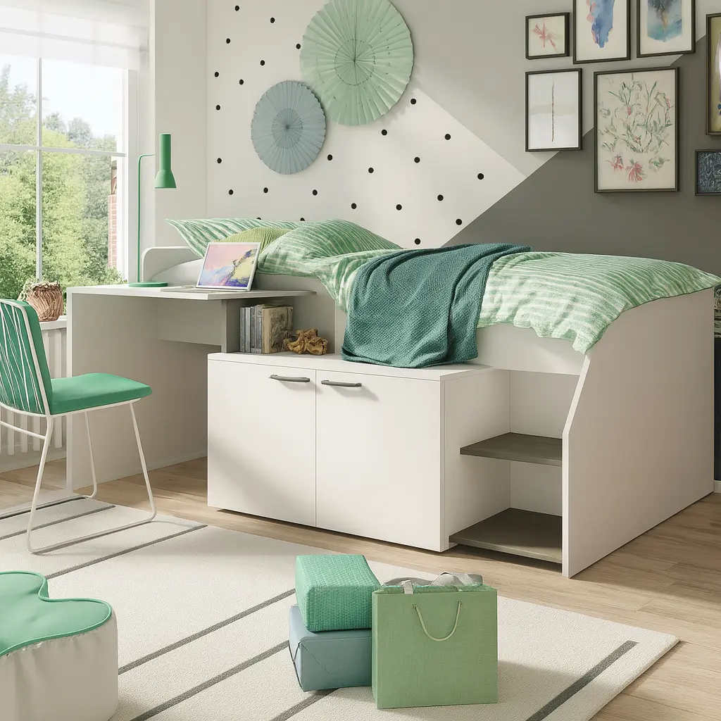 LIT MULTI BLANC/GRIS W10227 — Kombé