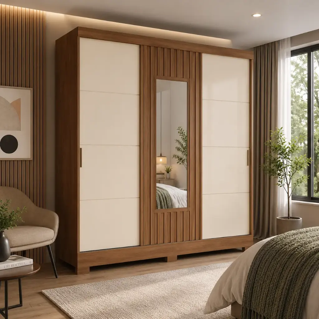 ARMOIRE COULISSANTE KOBRA BEIGE