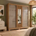 ARMOIRE COULISSANTE KOBRA MARRON