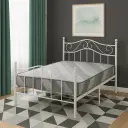 LIT EN FER FORGE BLANC — Wema