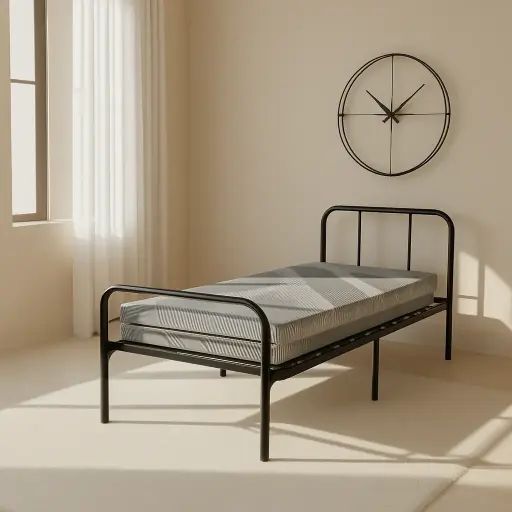 [LITFER-NOIR-90] LIT EN FER FORGE 190X90 NOIR — Wema