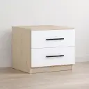 TABLE DE CHEVET LIVIA BLANC CHENE - Serenity White