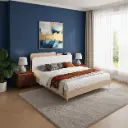 LIT  160X200 CHENE BLANC/CHARG USB - Voltis